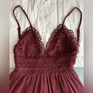 Open back mini dress